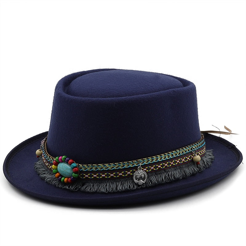 IRINA Fedora Hat in Navy