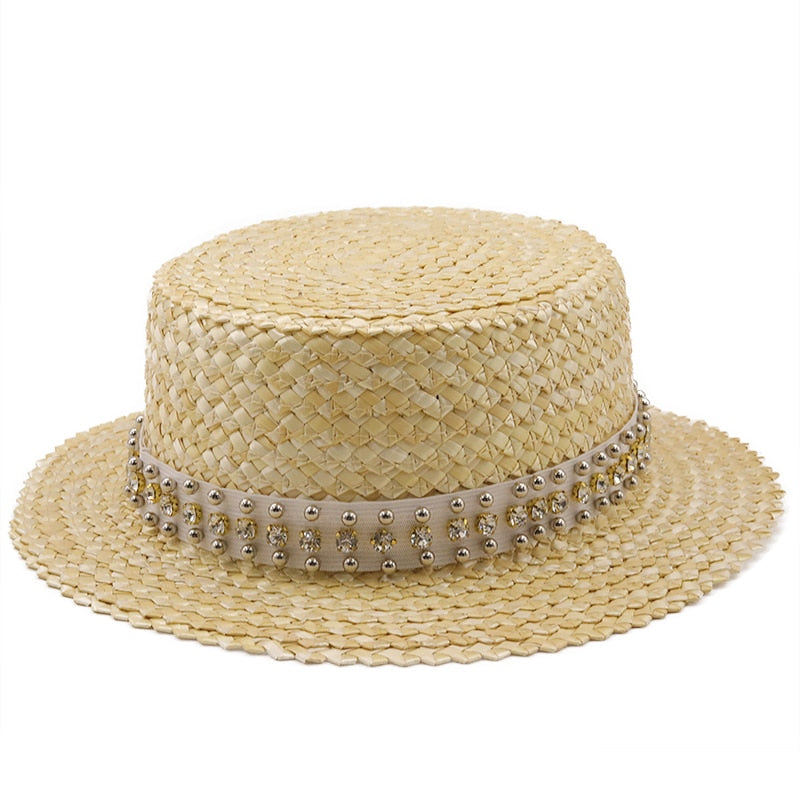 IVERA Straw Boater Hat