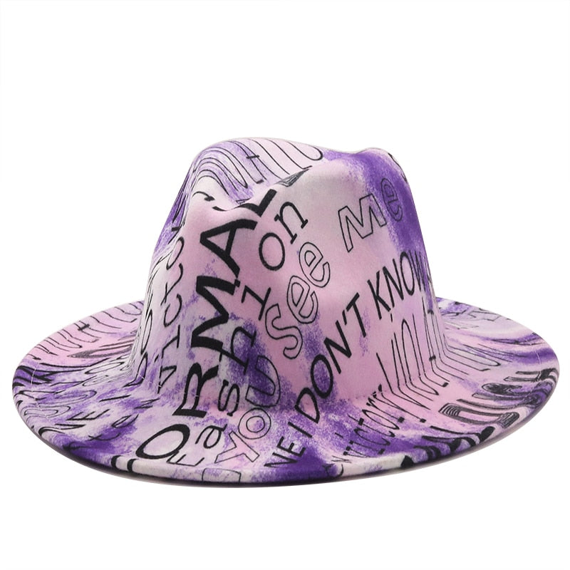 VIVIANA Fedora Hat in Purple