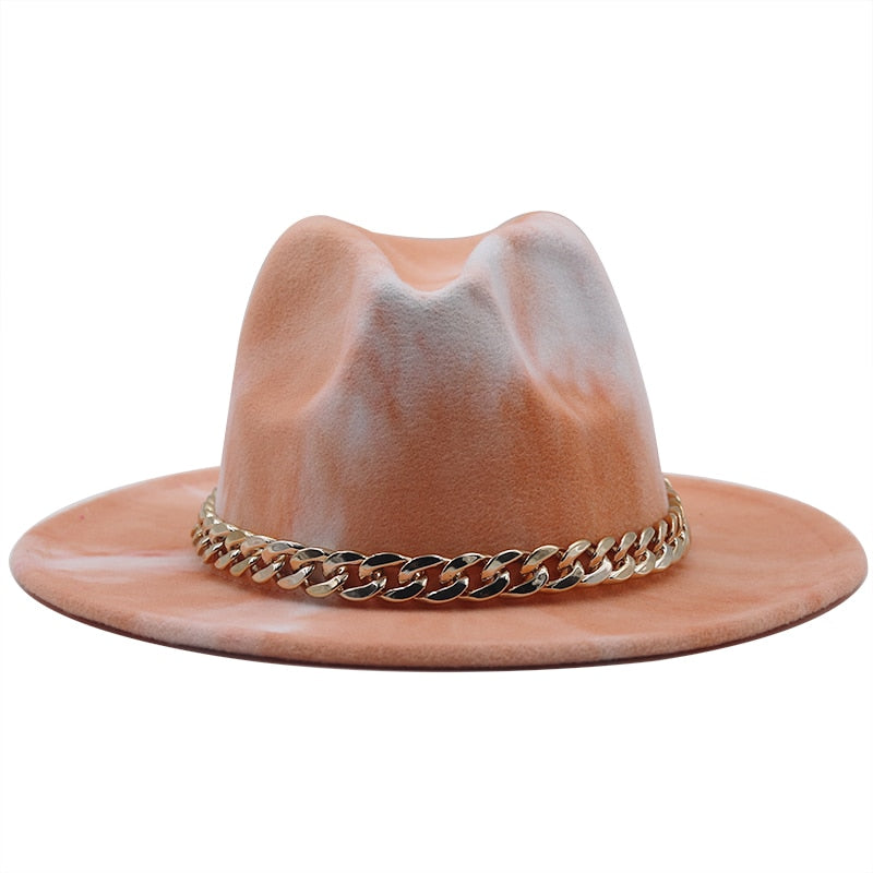 SOLANA Fedora Hat in Peach