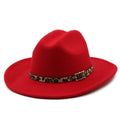 TENILLE Fedora Hat in Red