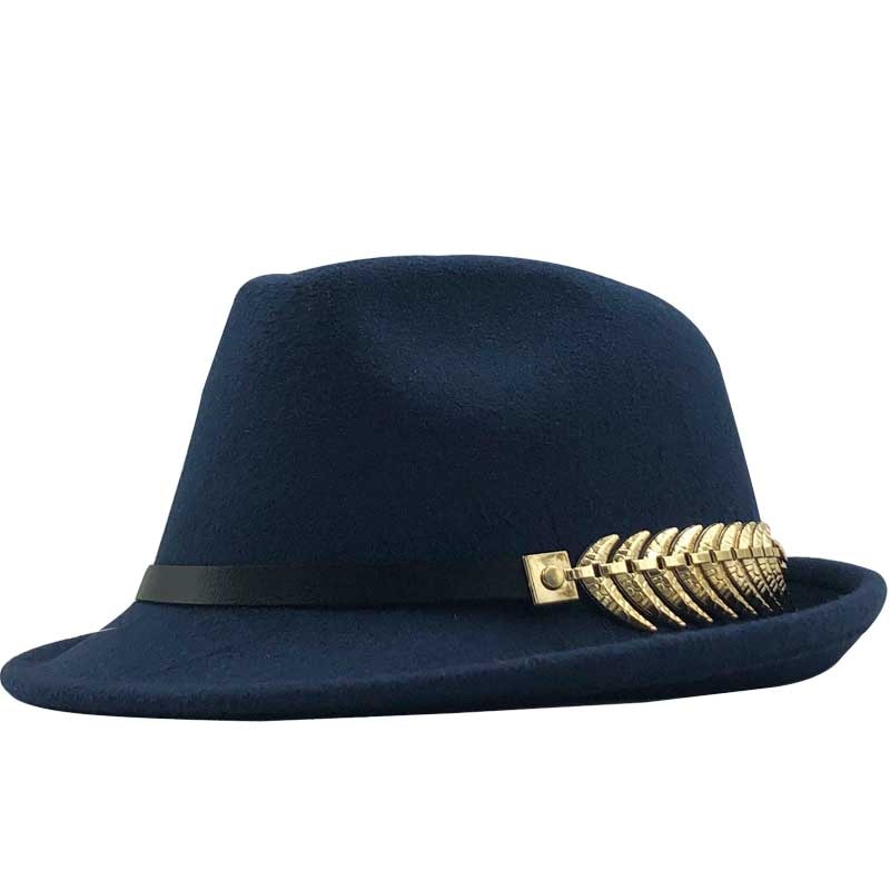 WILLIAM Men's Felt Trilby Hat in Navy