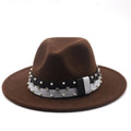 DAVINA Fedora Hat in Brown