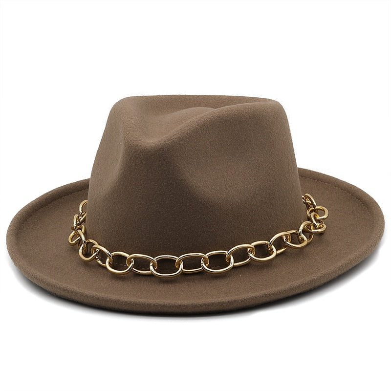 LIZA Fedora Hat in Light Khaki