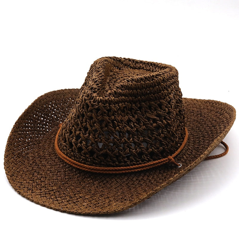 SIGISMUND Men's Straw Cowboy Hat