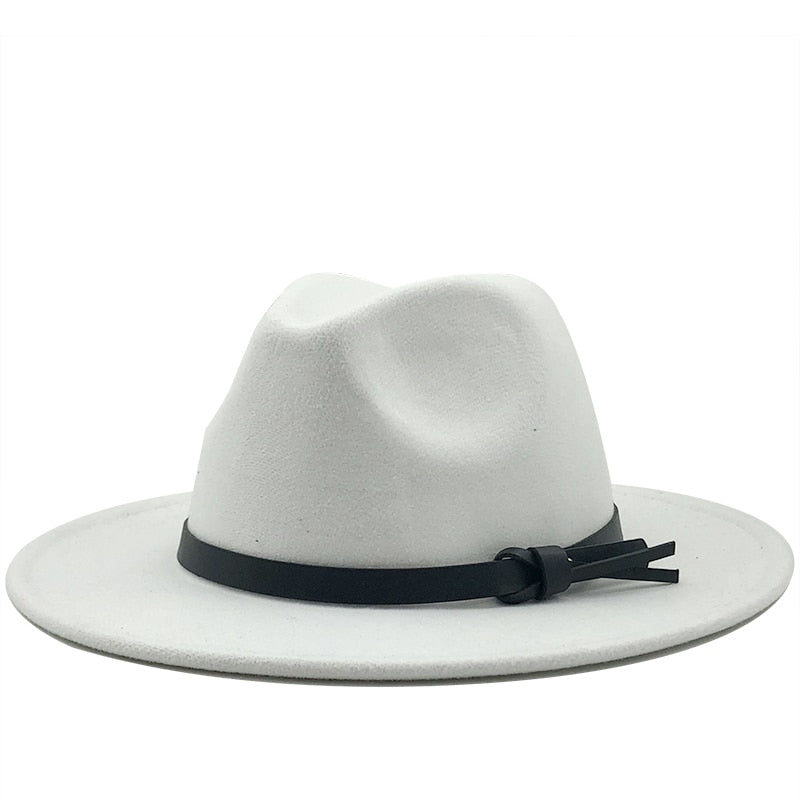 ARTHUR Men's Felt Fedora Hat in White
