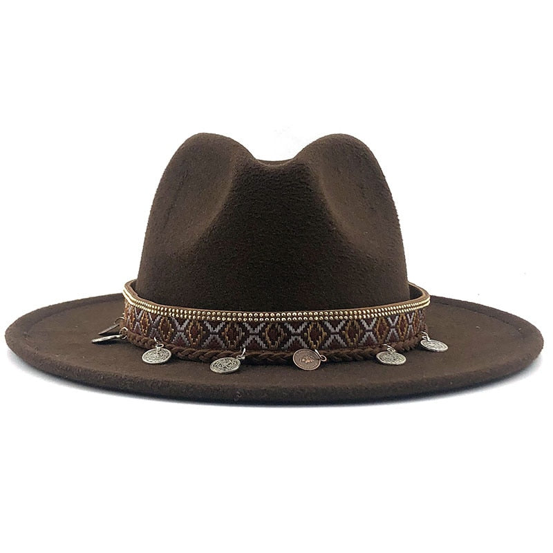 MAEVELY Fedora Hat in Khaki