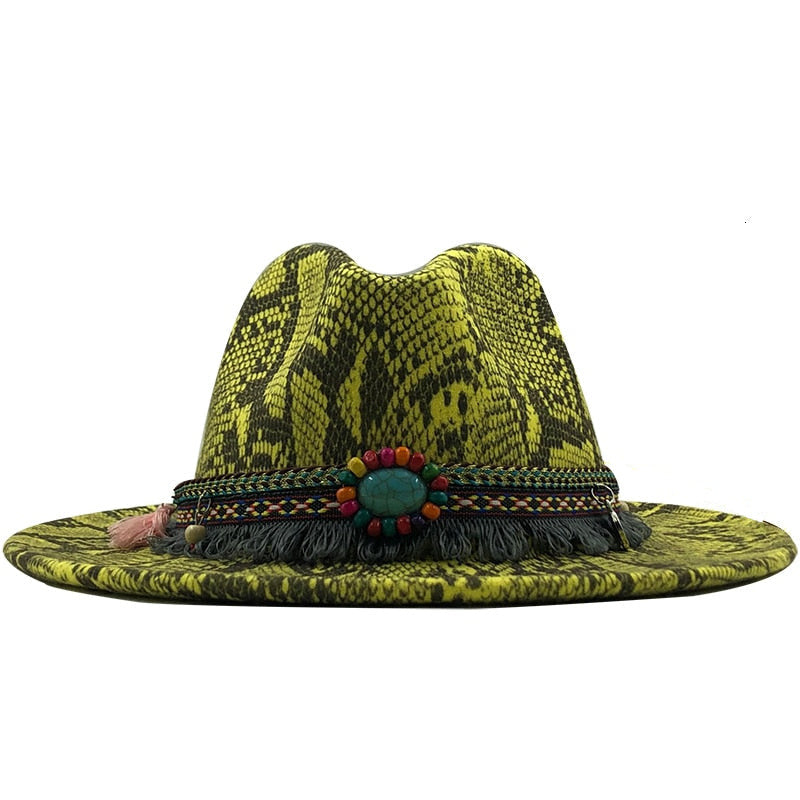 LAYNE Fedora Hat in Green