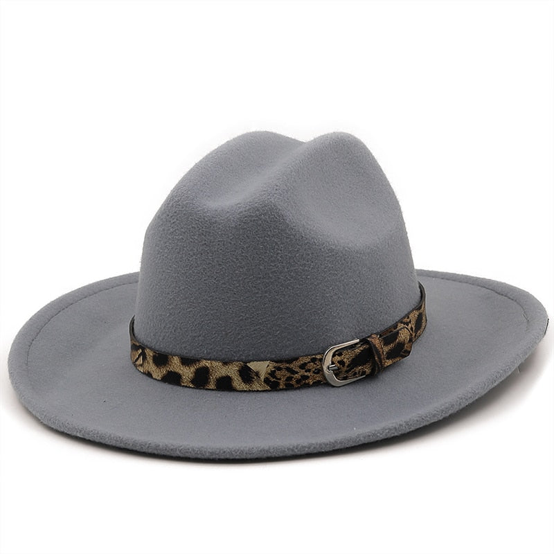 AYLA Fedora Hat in Grey
