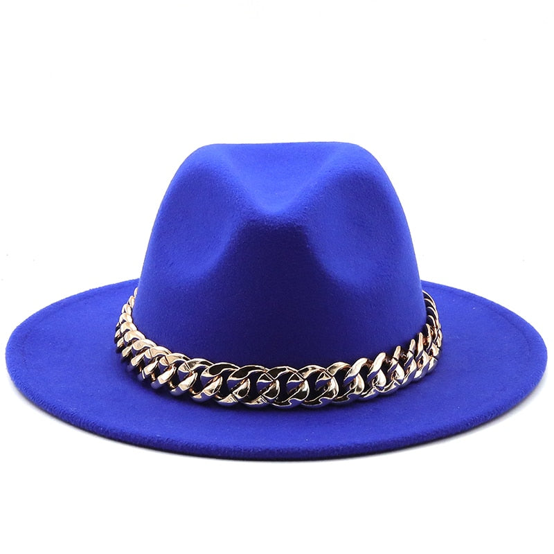 ESTELLA Fedora Hat in Blue