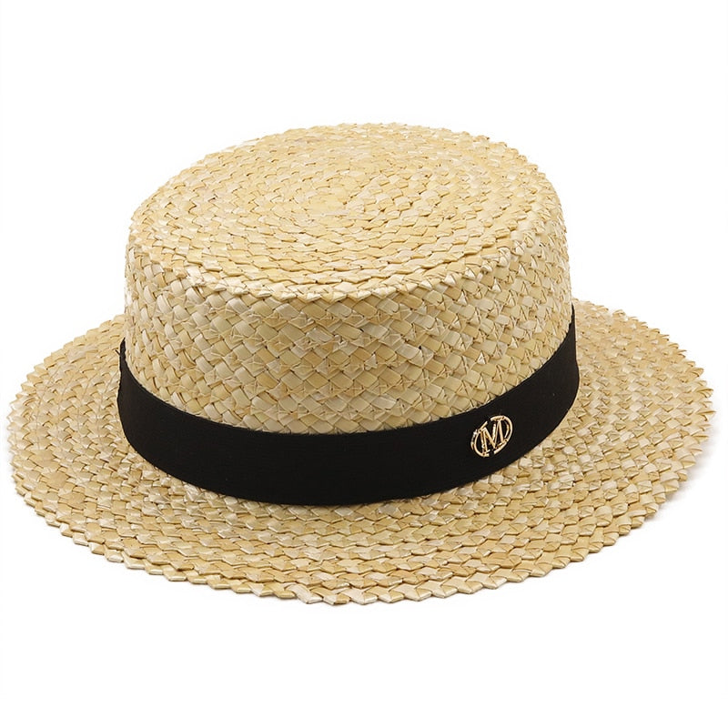 IDELINA Straw Boater Hat