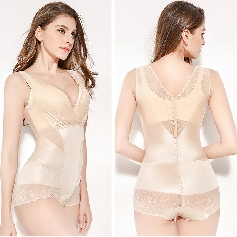 SHPWR-7 Tummy Control Lace Body Shaper