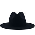 FREDERICK Men's Felt Fedora Hat in Black