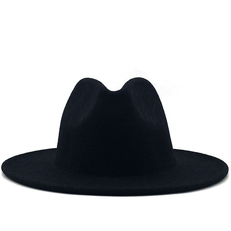 FREDERICK Men's Felt Fedora Hat in Black