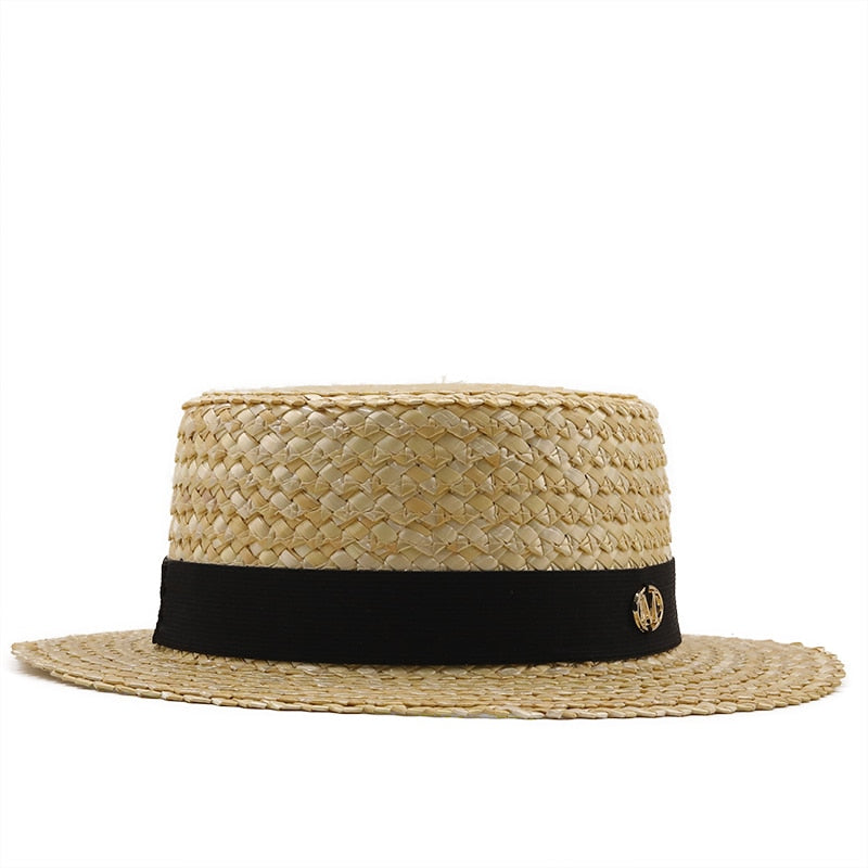 IDELINA Straw Boater Hat