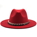ARIELLA Fedora Hat in Red