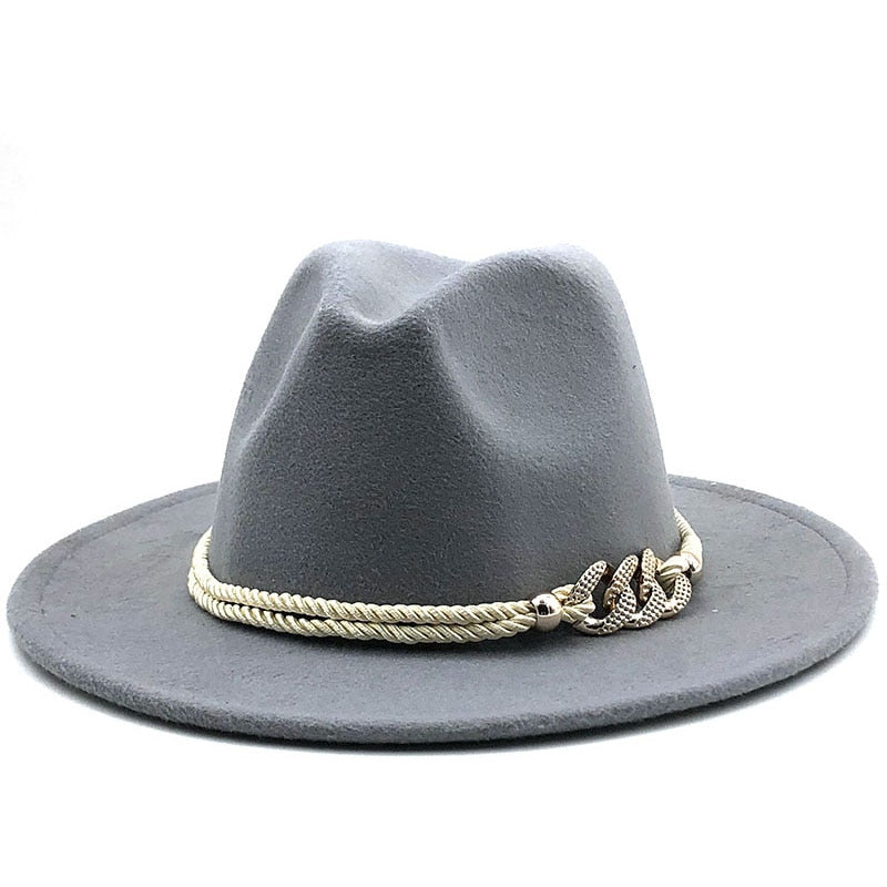 MERCELLA Fedora Hat in Gray