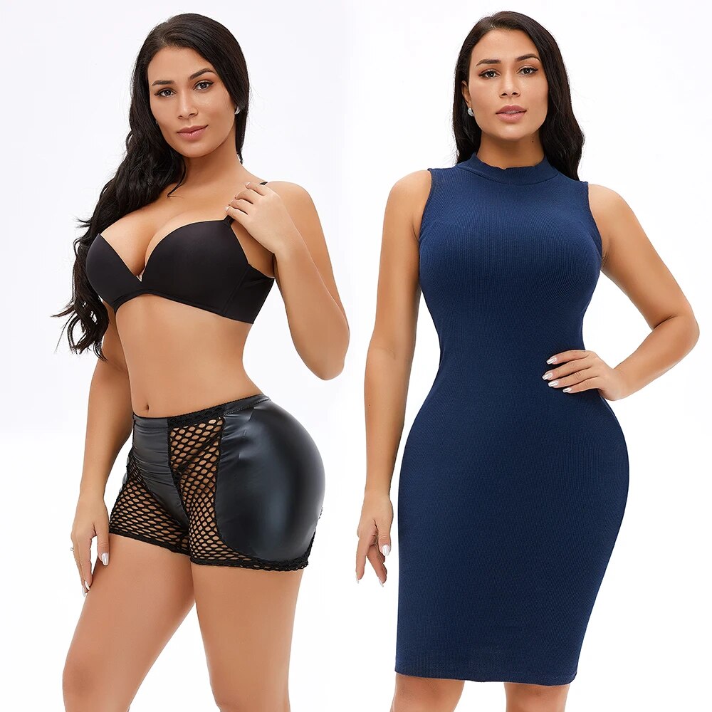 SHPWR-16 Synthetic Leather Butt Enhancer Underwear