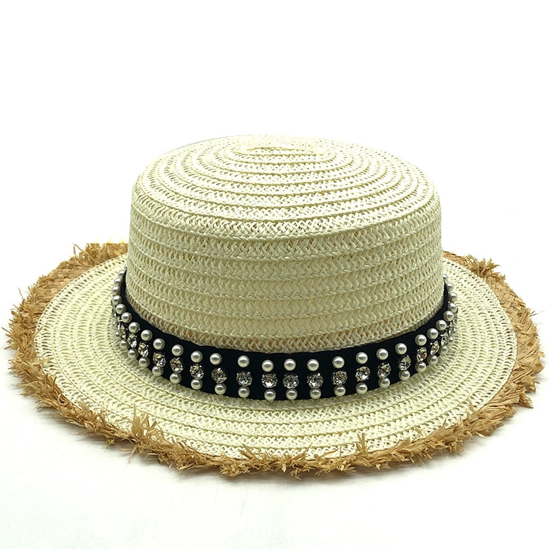 LORA Straw Boater Hat