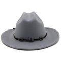 GEORGE Men's Felt Fedora Hat in Grey