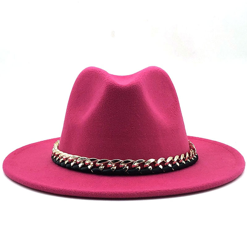 ARIELLA Fedora Hat in Rose
