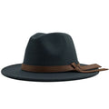 LOUIS Men's Felt Fedora Hat in Deep Grey