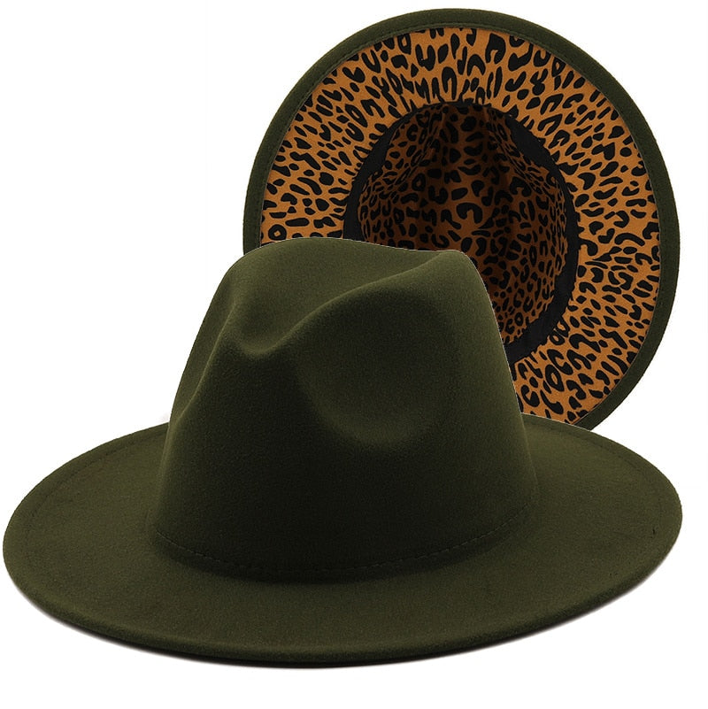 ELENI Fedora Hat in Army Green