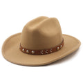 MAGNUS Men's Felt Cowboy Hat in Tan