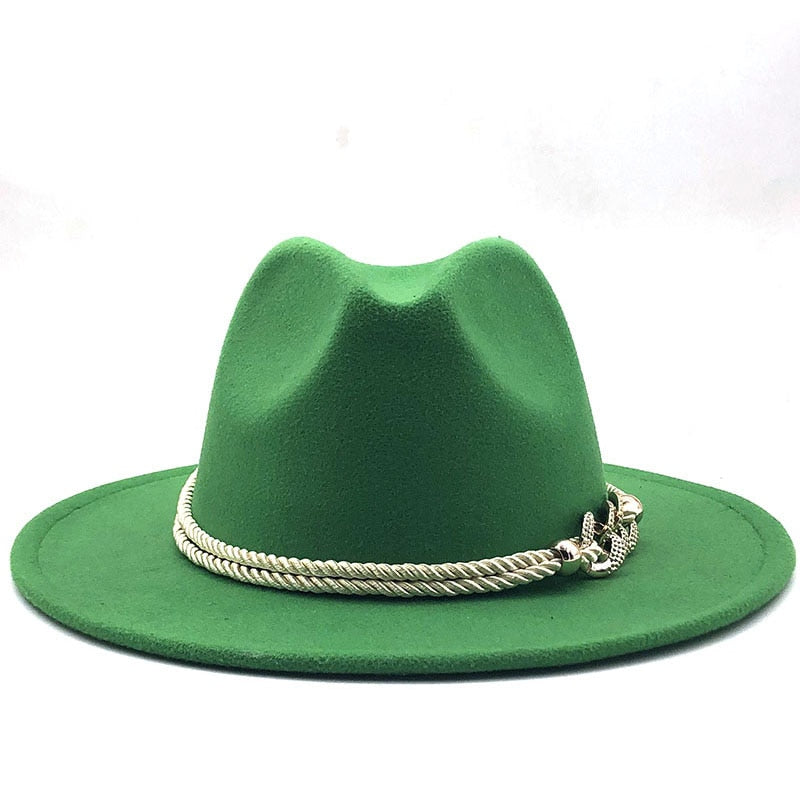 MERCELLA Fedora Hat in Green