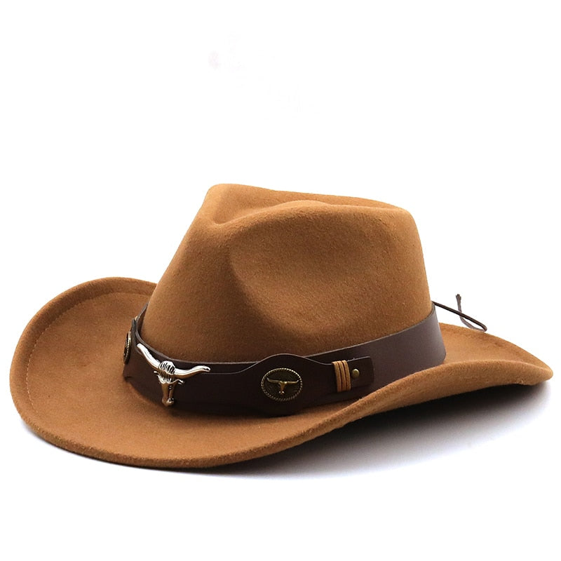 EDWIN Men's Felt Cowboy Hat