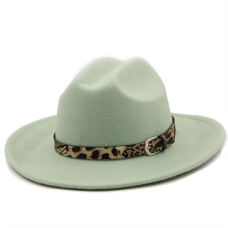 AYLA Fedora Hat in Mint Green