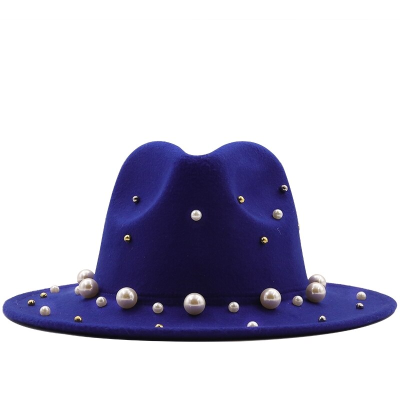 DAELYN Pearl Hat in Blue