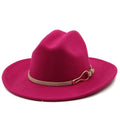 EDMUND Men's Felt Fedora Hat in Rose