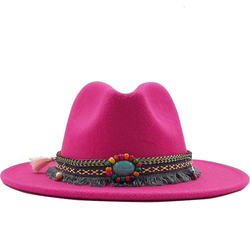 ERIN Fedora Hat in Rose