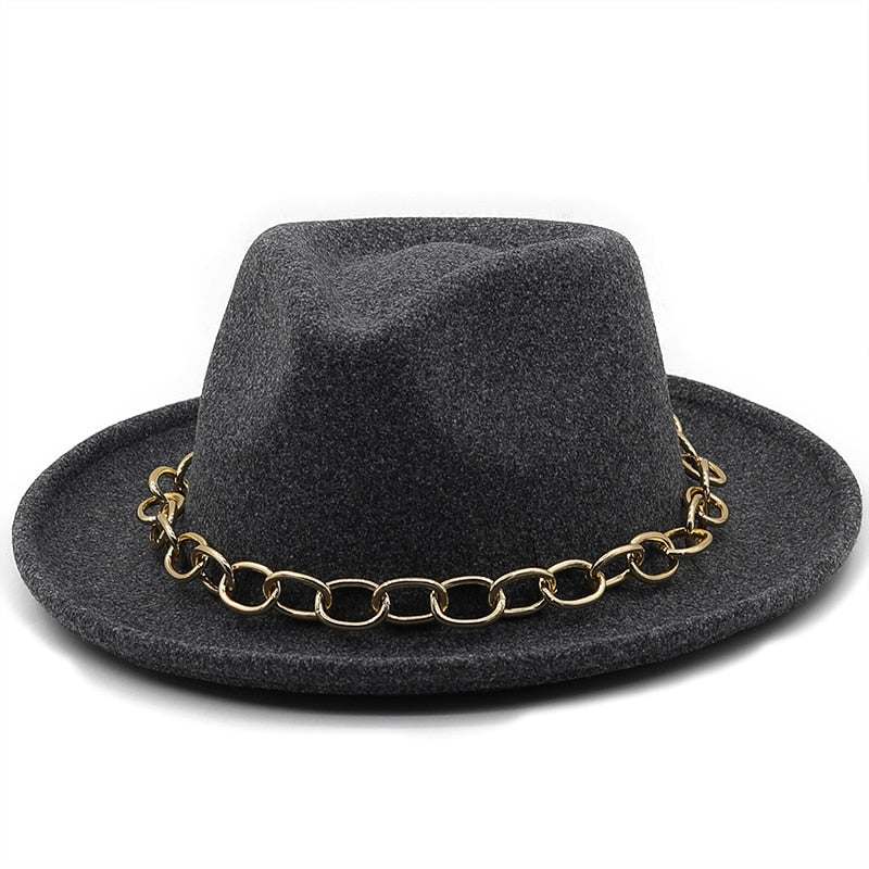 LIZA Fedora Hat in Deep Gray