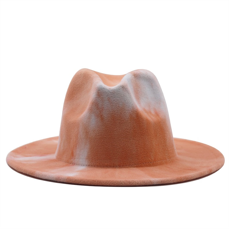 KAIRE Fedora Hat in Peach