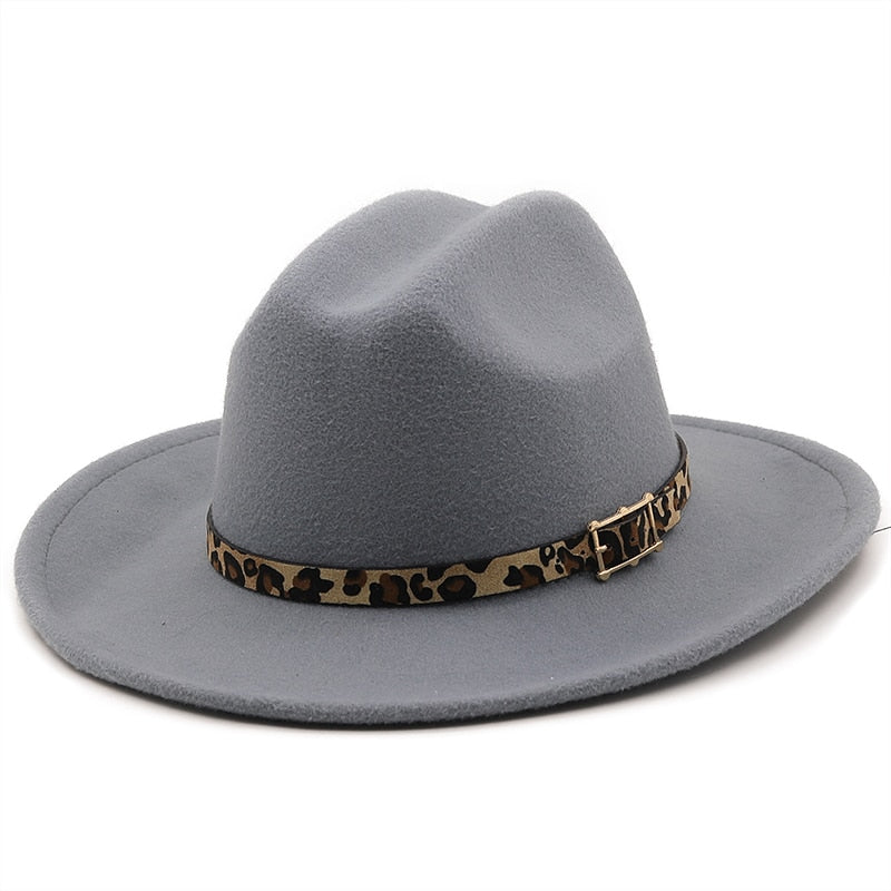 TENILLE Fedora Hat in Grey