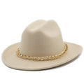 SARAHA Fedora Hat in Beige