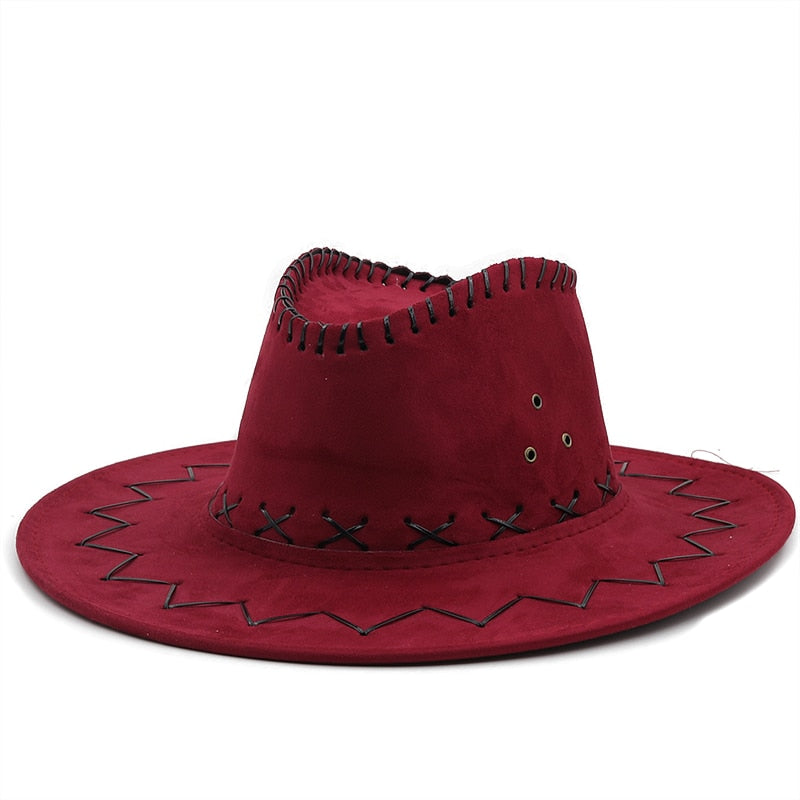 OLAF Men's Felt Cowboy Hat in Rust Red