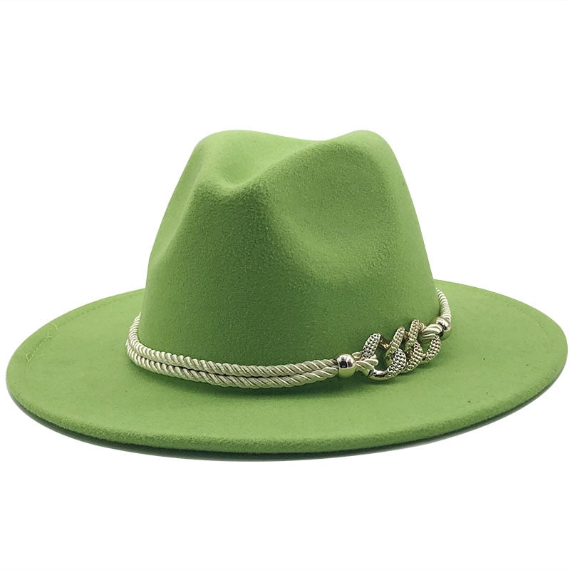 MERCELLA Fedora Hat in Light Green