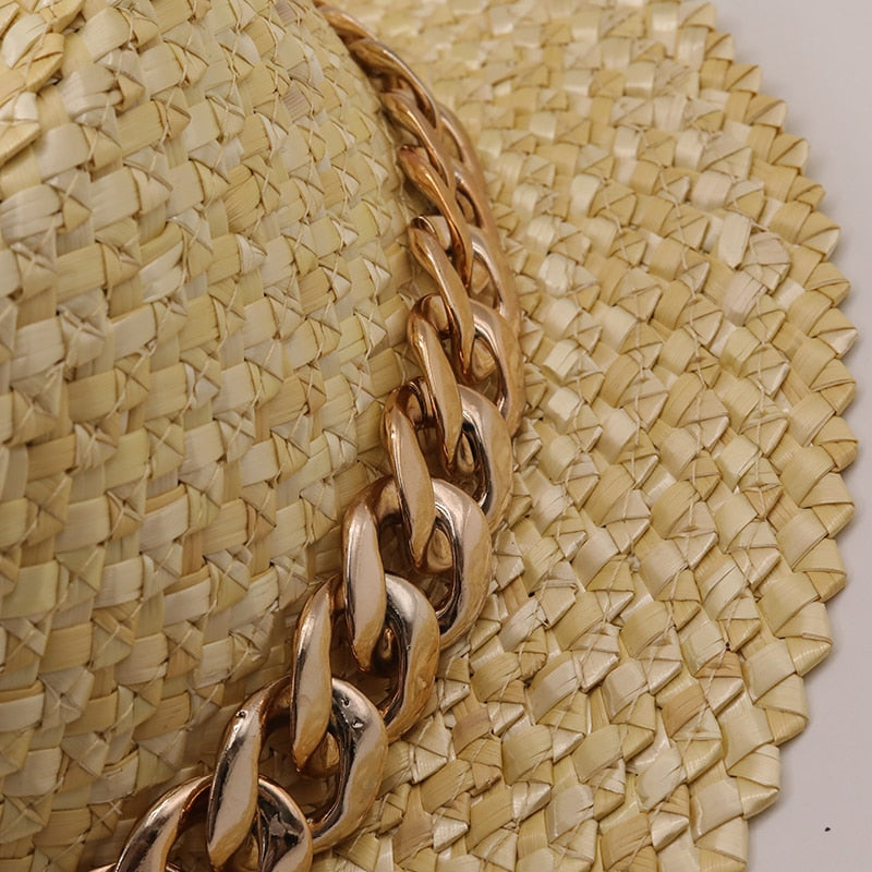 IDRANAA Straw Boater Hat