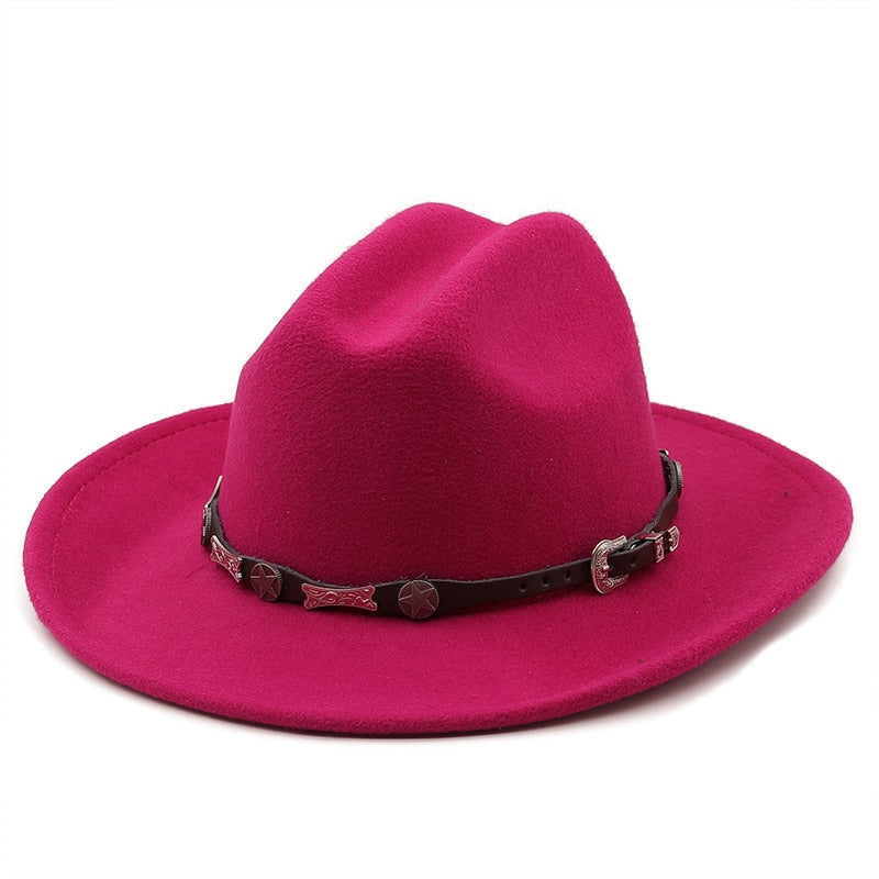 FRANCIS Men's Felt Fedora Hat in Rose