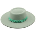 REENA Fedora Hat in Mint Green