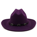 GEORGE Men's Felt Fedora Hat in Purple