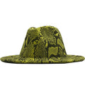 HADLEY Fedora Hat in Green/Black