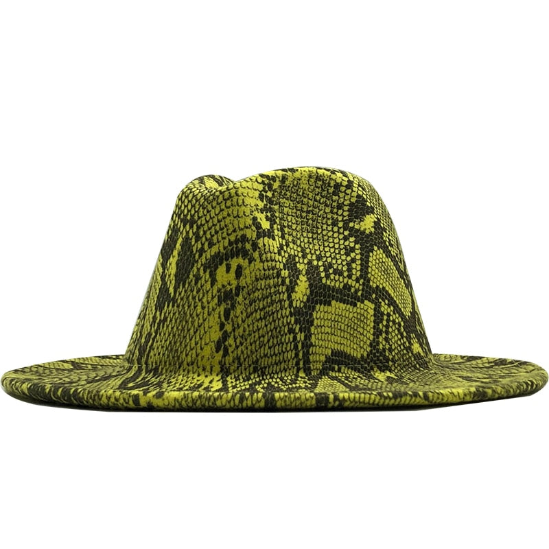 HADLEY Fedora Hat in Green/Black
