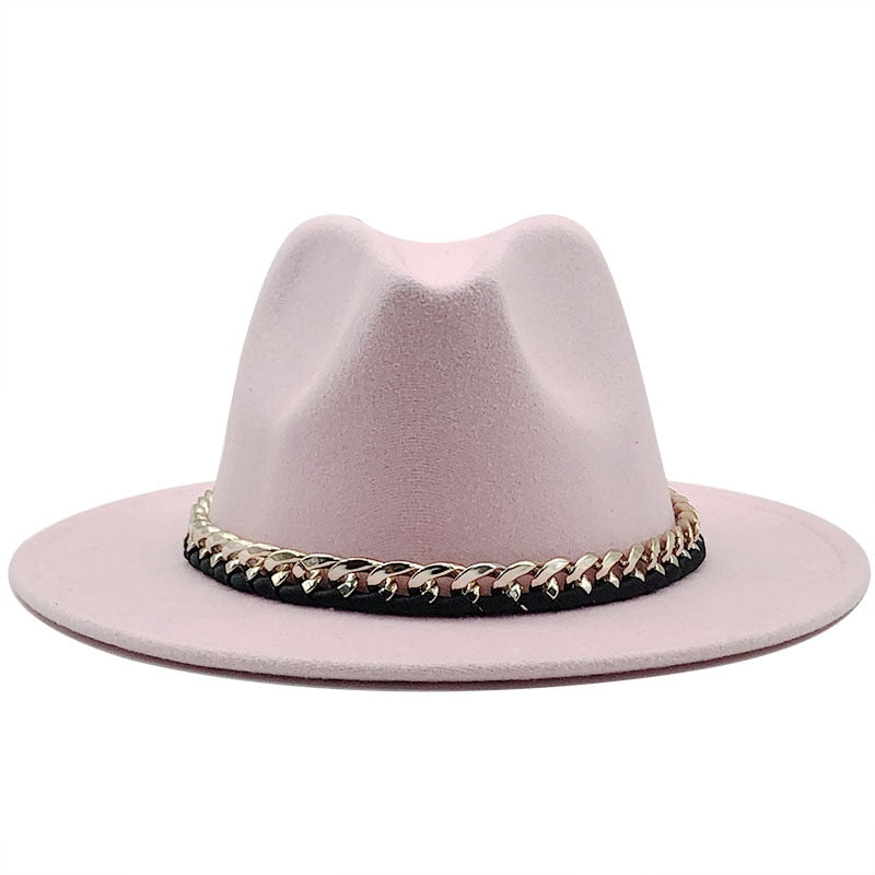 ARIELLA Fedora Hat in Pink