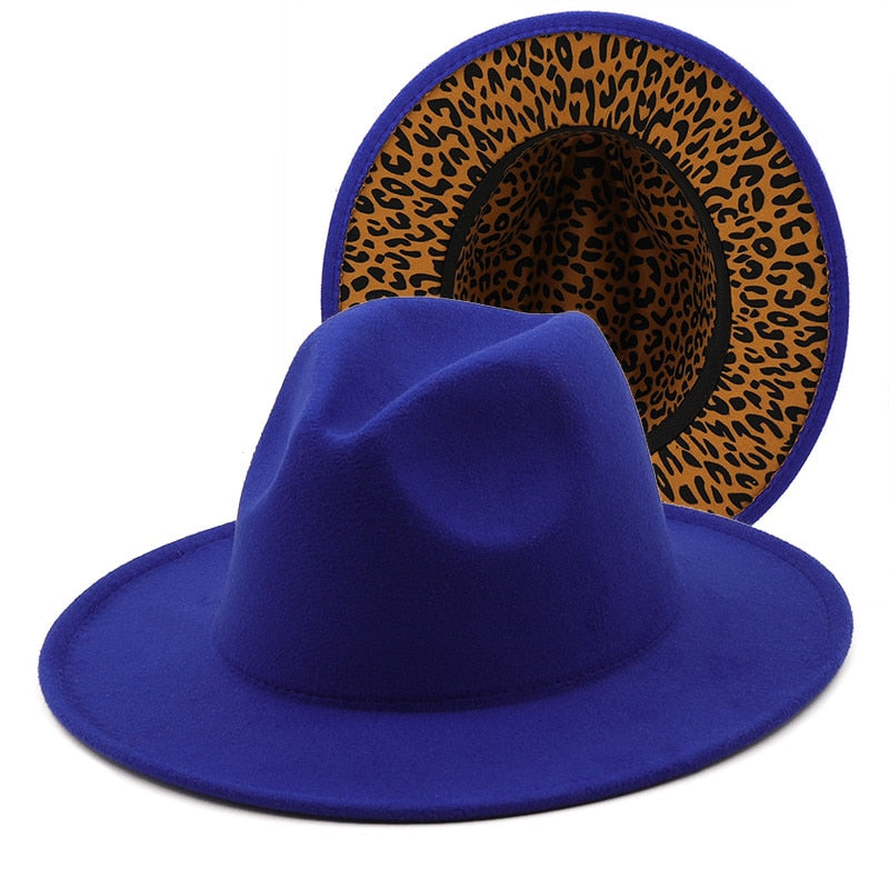 ELENI Fedora Hat in Navy