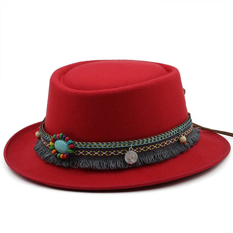 IRINA Fedora Hat in Red