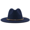 MAXIMILIAN Men's Felt Fedora Hat in Navy